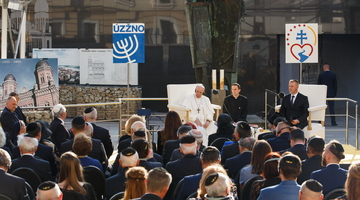 Návšteva pápeža Františka na Slovensku - stretnutie so židovskou komunitou